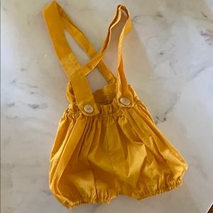 Baby girl button coverall